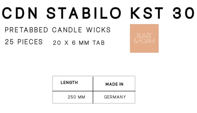 CDN Stabilo 30 - 250mm Long (20mm x 6mm tab)