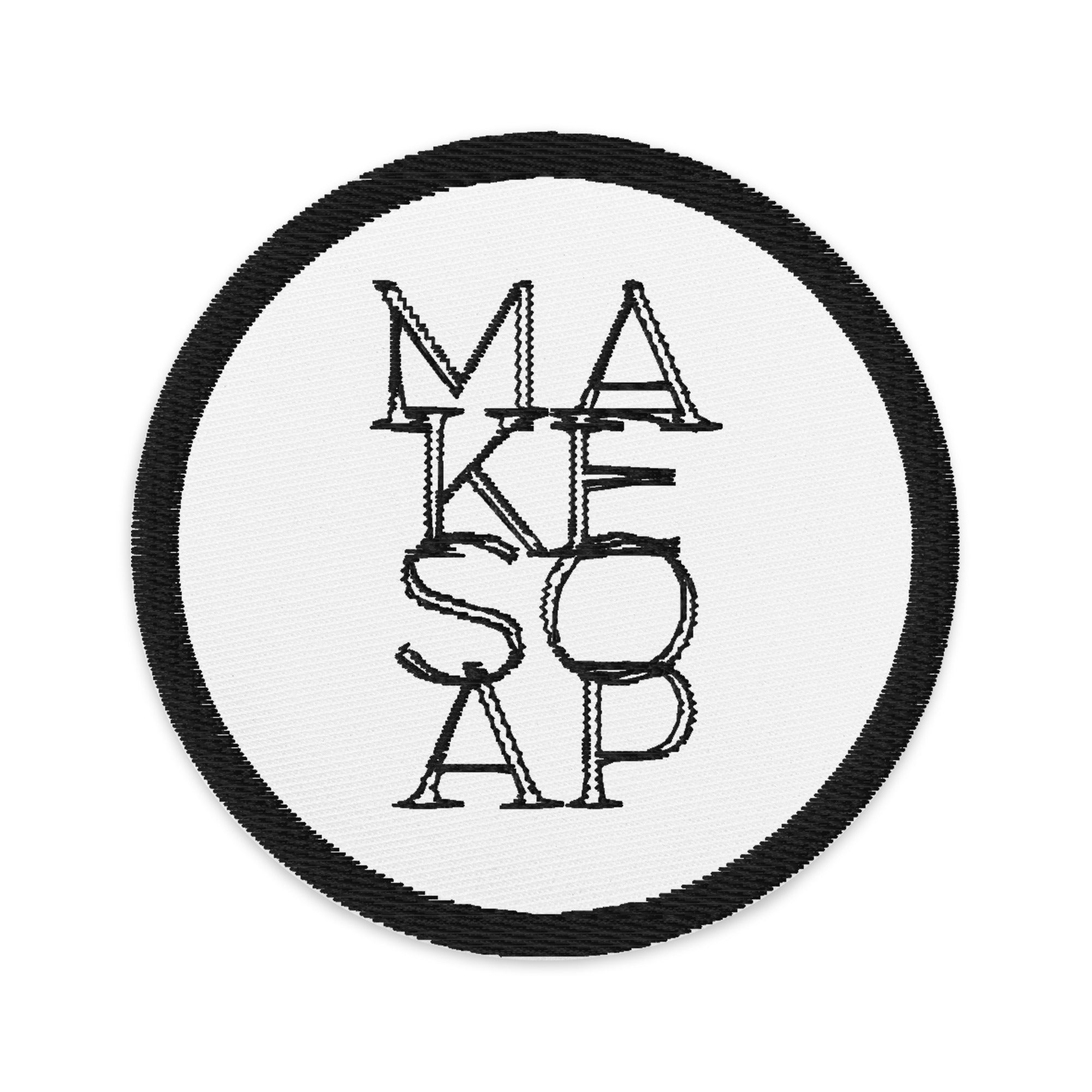 Embroidered patch - Make Soap