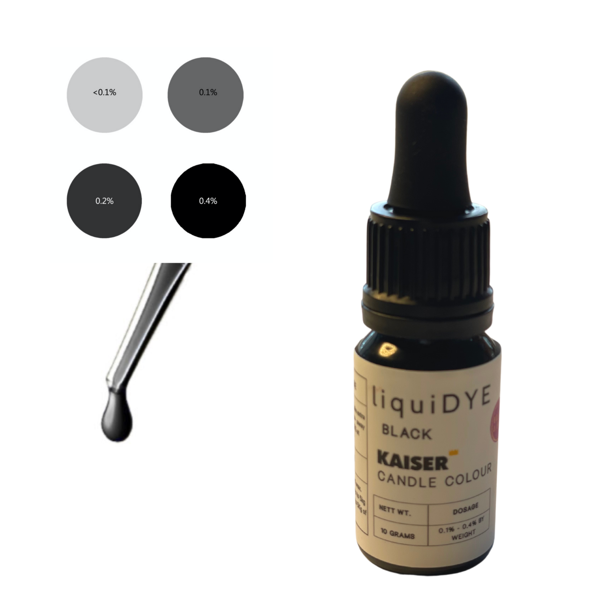 liquid candle dye black