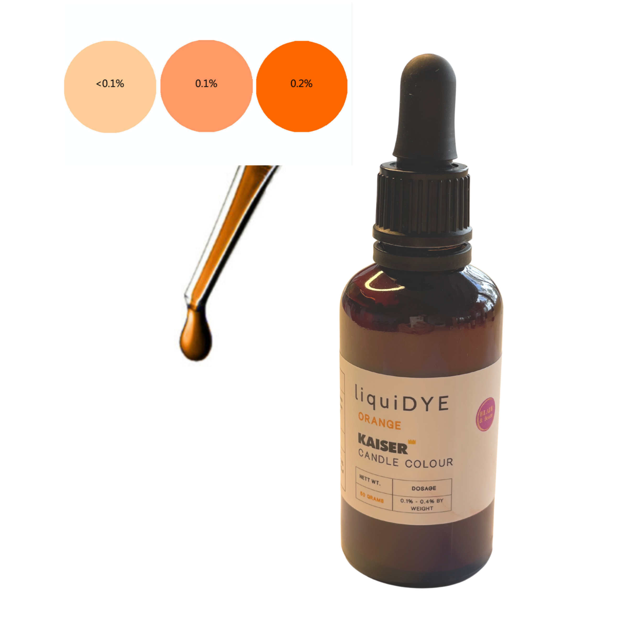 liquid candle dye orange