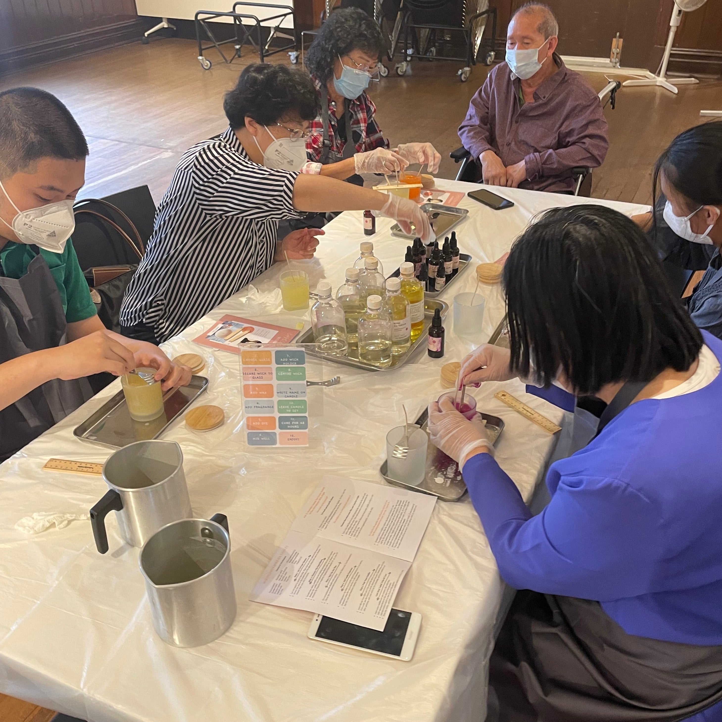 NDIS Private Group Candle Making Workshop (For a minimum of Ten Guests)