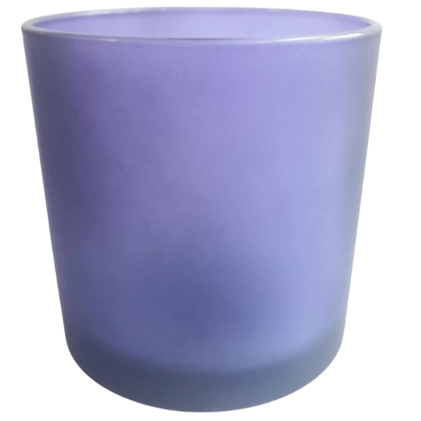 XL FROSTED Oxford Glass Jar - Purple