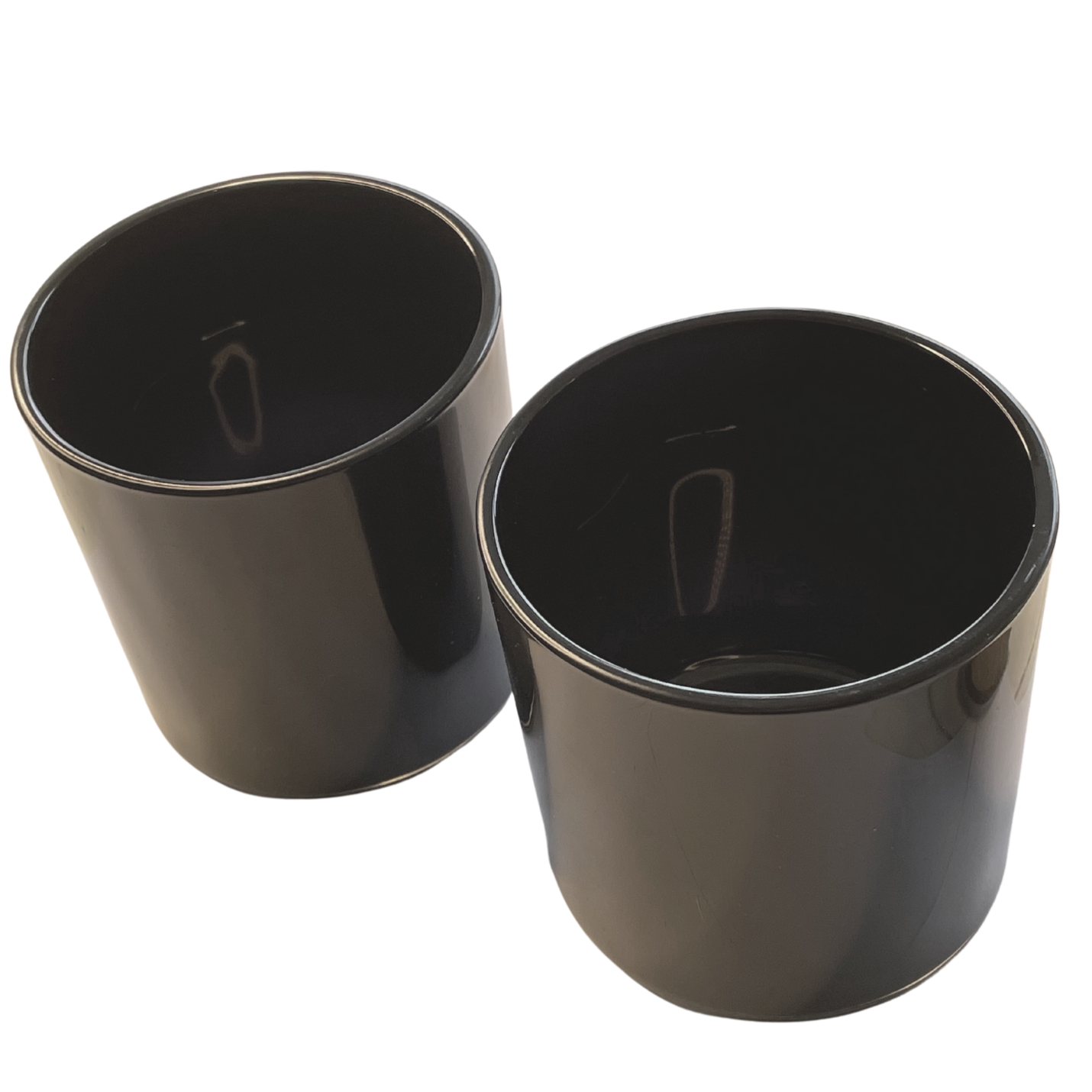 XL BLACK OPAQUE Oxford glass jar -  gloss with transparent Base