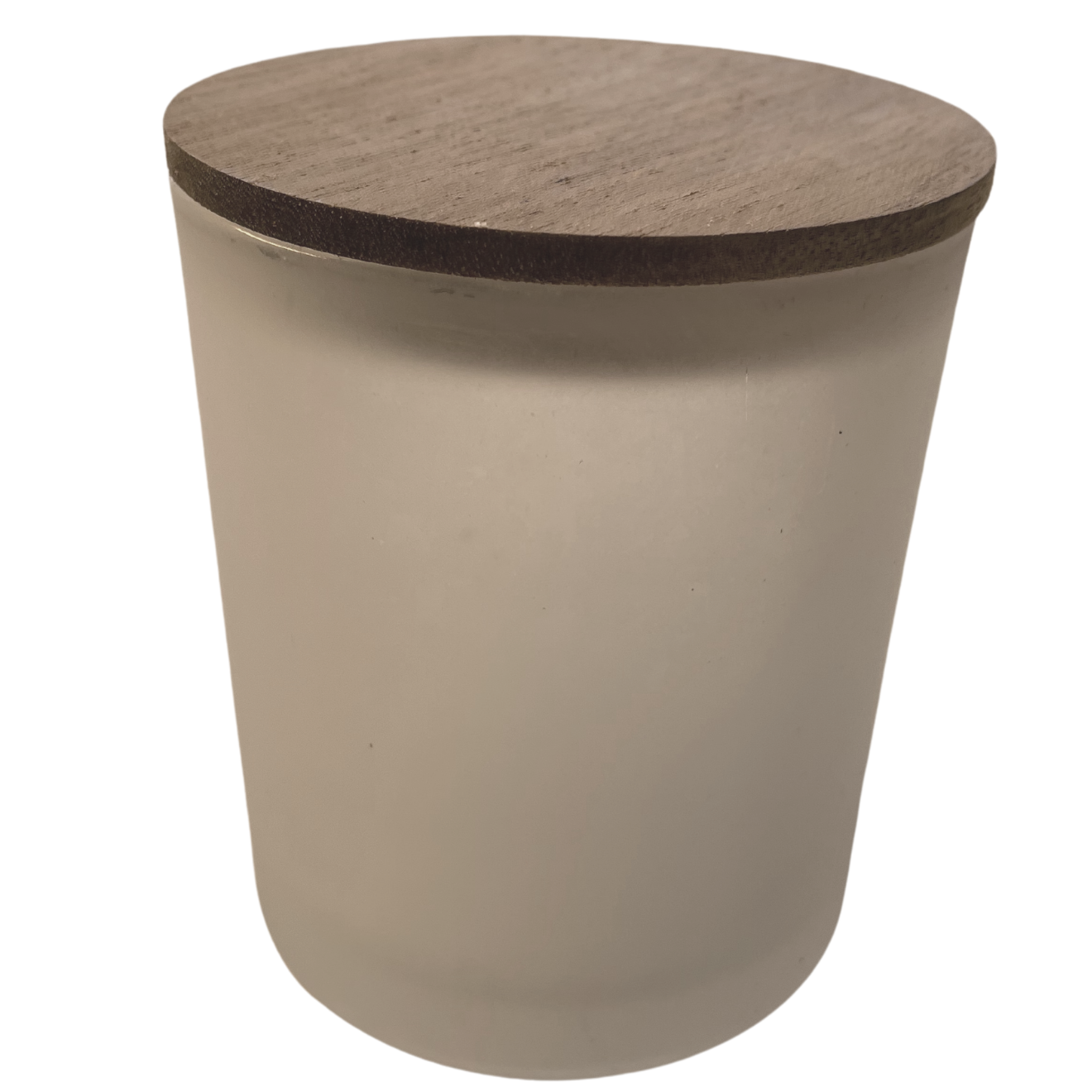 LARGE FROSTED Oxford Glass Jar