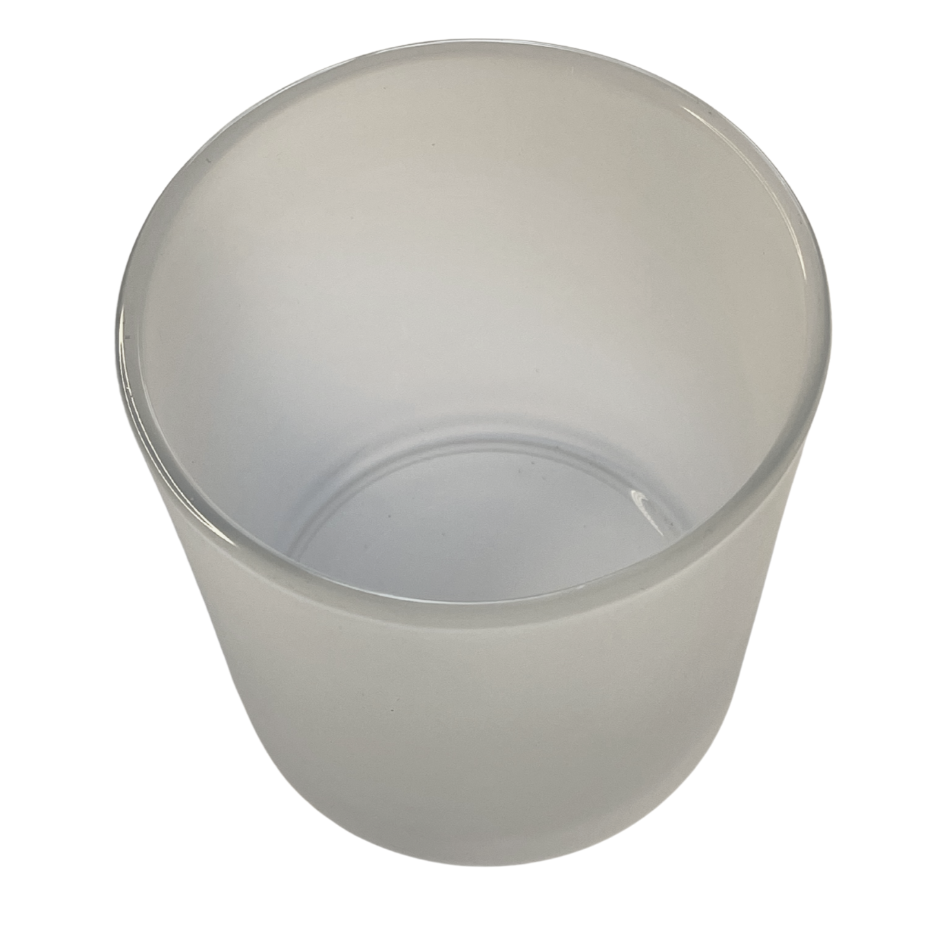 LARGE FROSTED Oxford Glass Jar