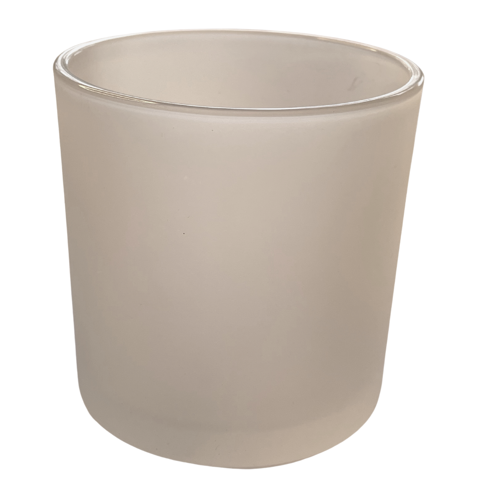 LARGE FROSTED Oxford Glass Jar