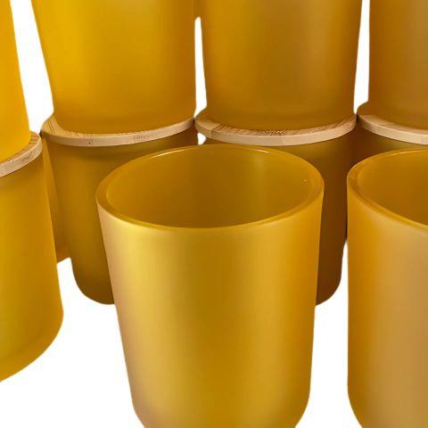 Oxford Large Frosted Glass Yellow