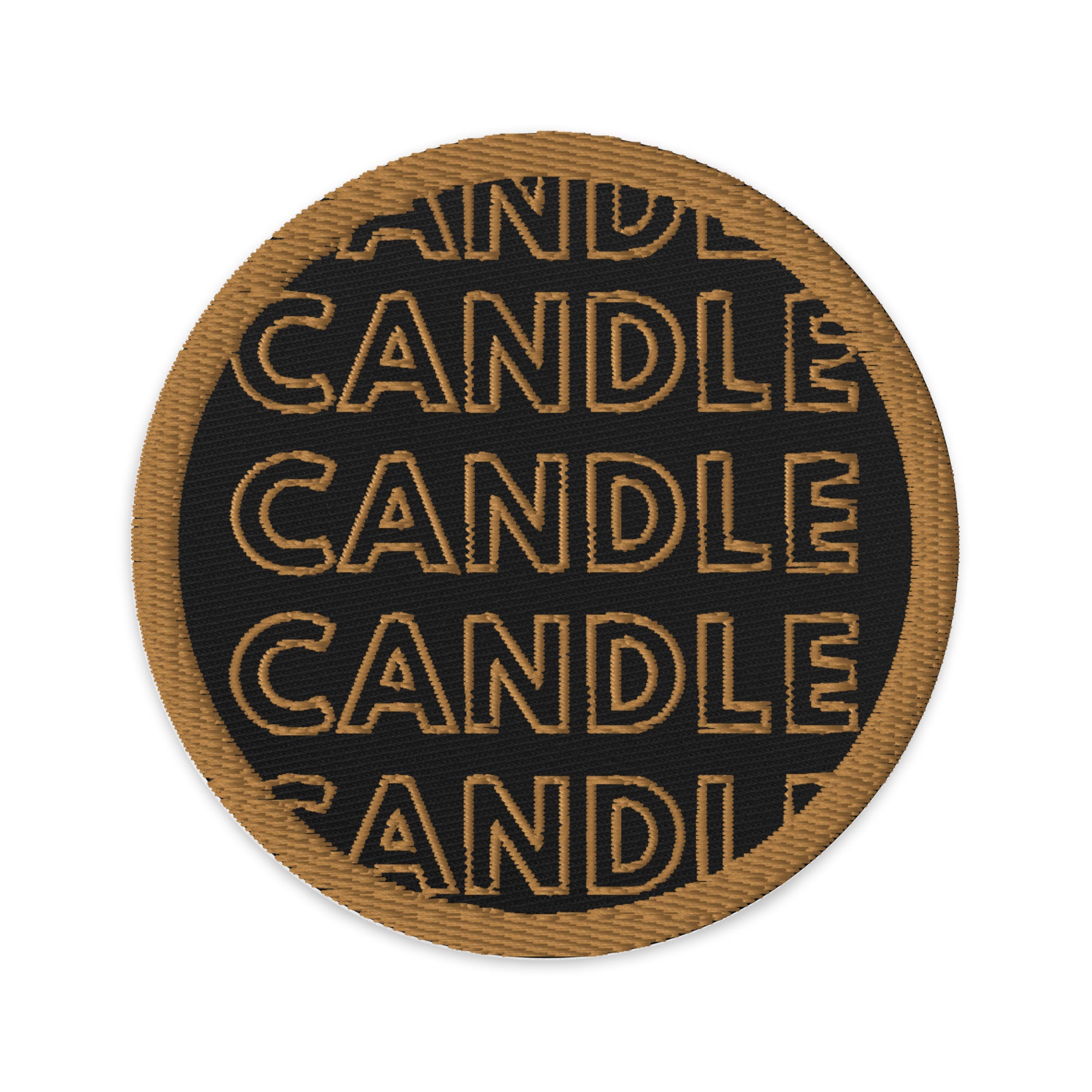 Embroidered patch - Candle