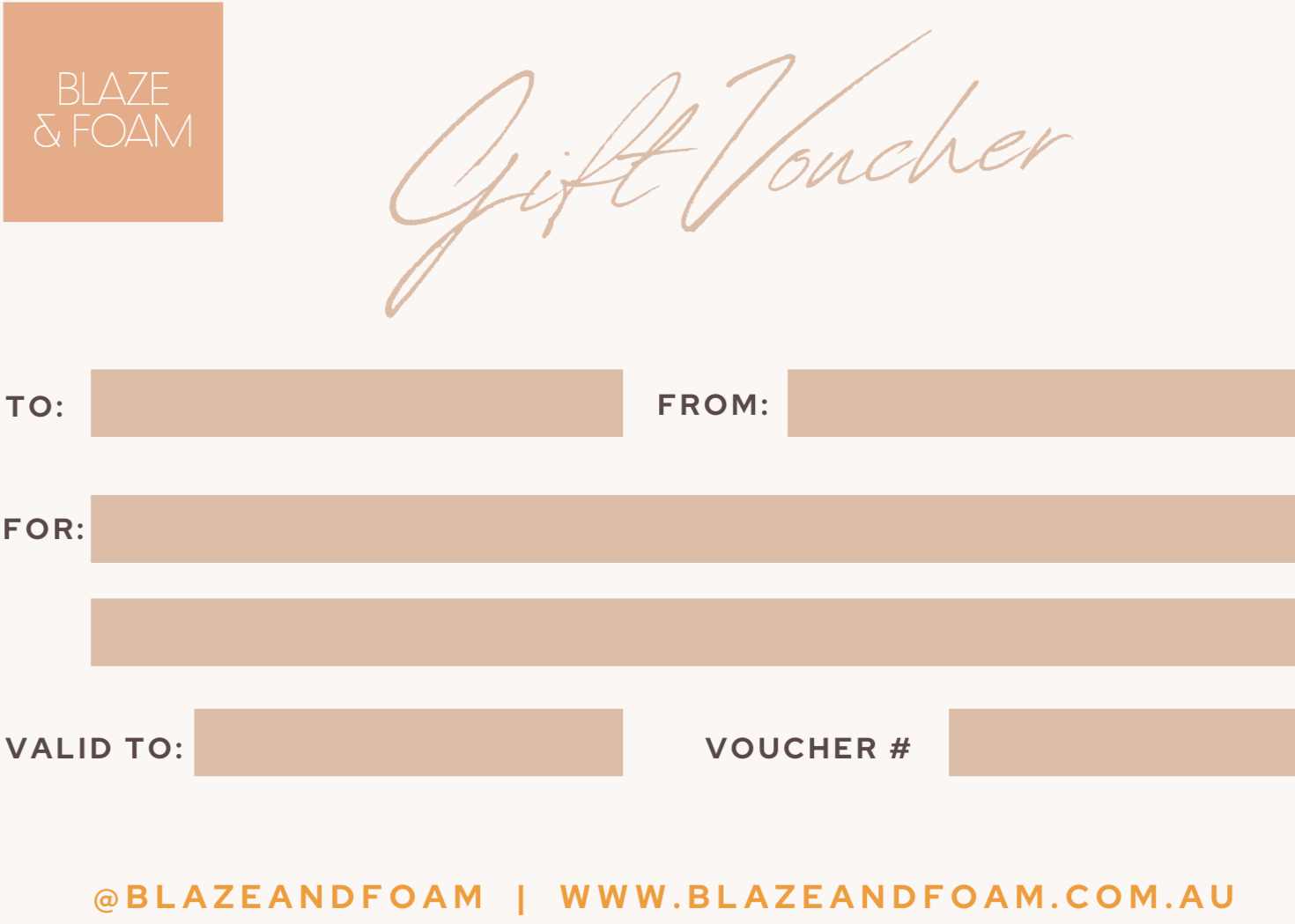Digital Blaze & Foam Gift Card