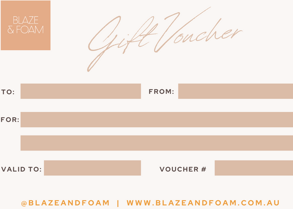Digital Blaze & Foam Gift Card For Products
