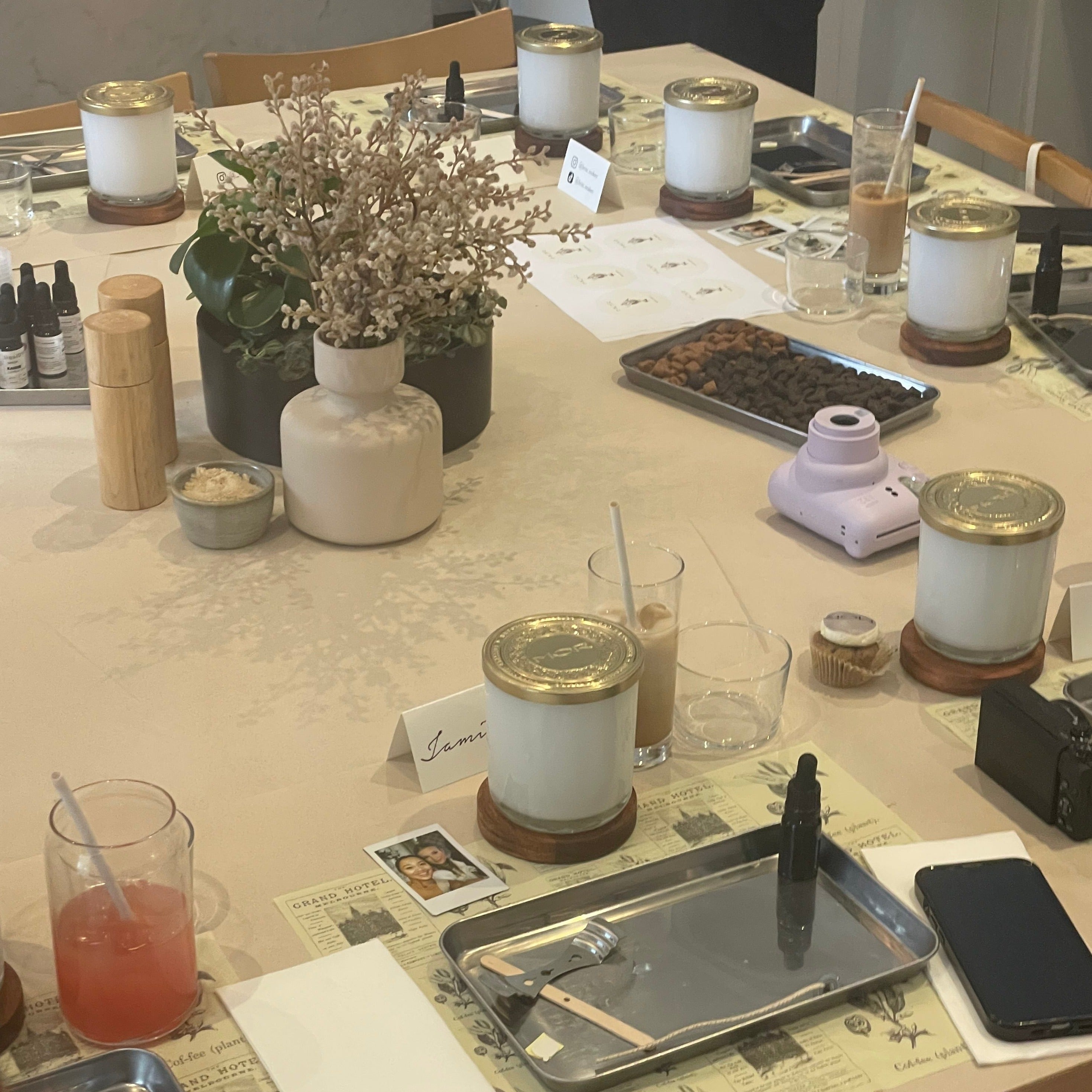 Corporate 90 Minute Candle Making Workshop Event