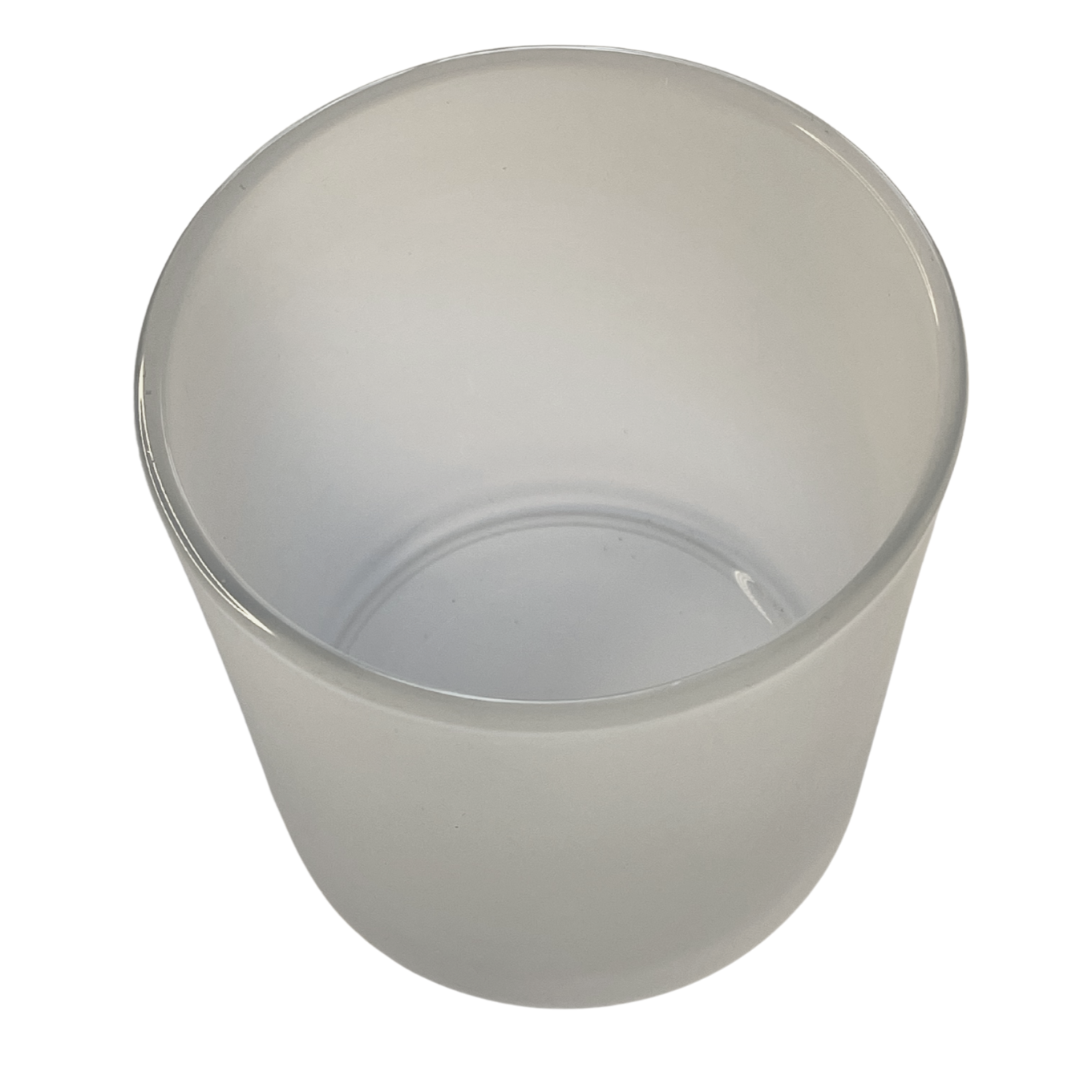 Oxford Large Frosted White Glass